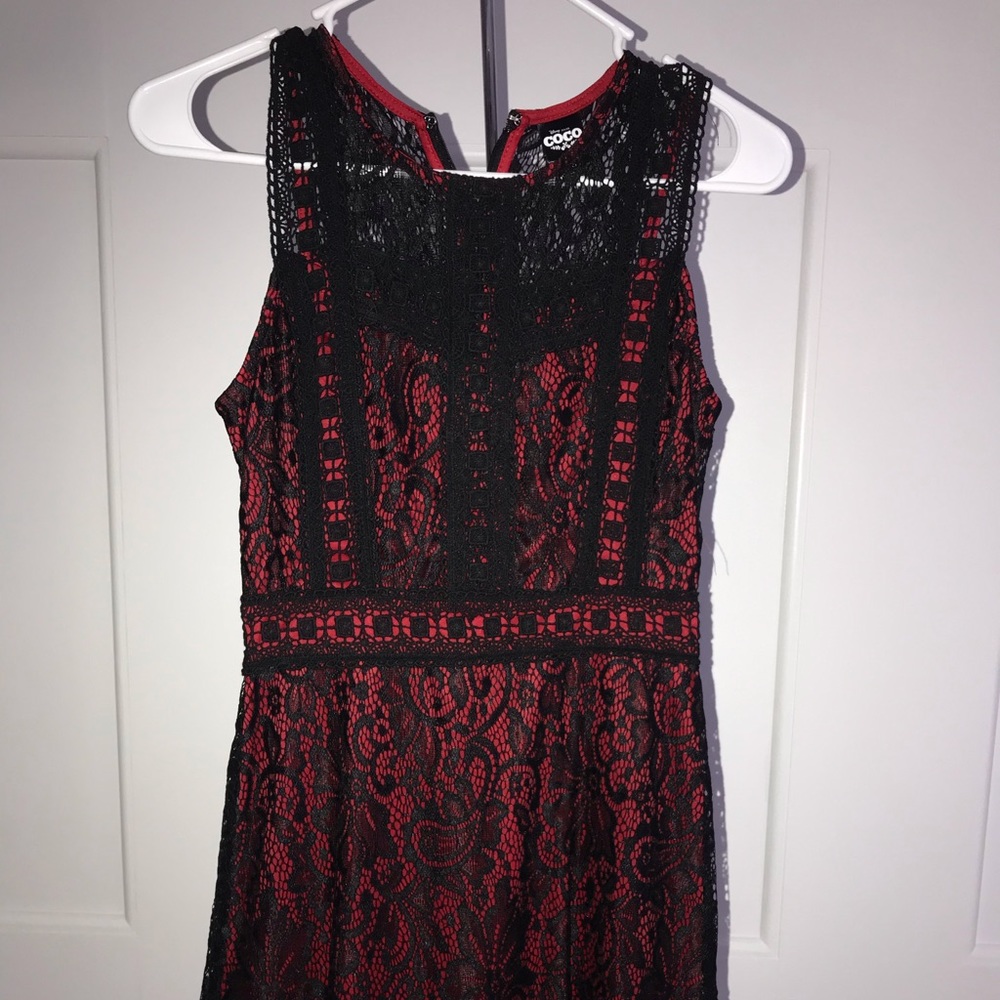 Black and red dress